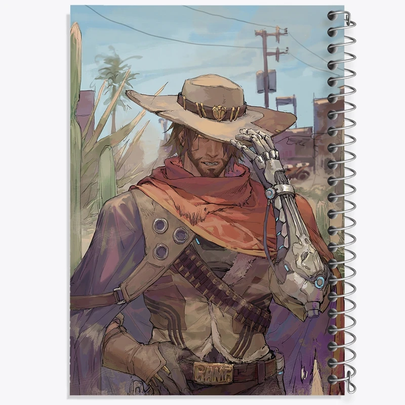 دفتر طراحی 50 برگ خندالو طرح بازی اورواچ (Overwatch) کد 31602