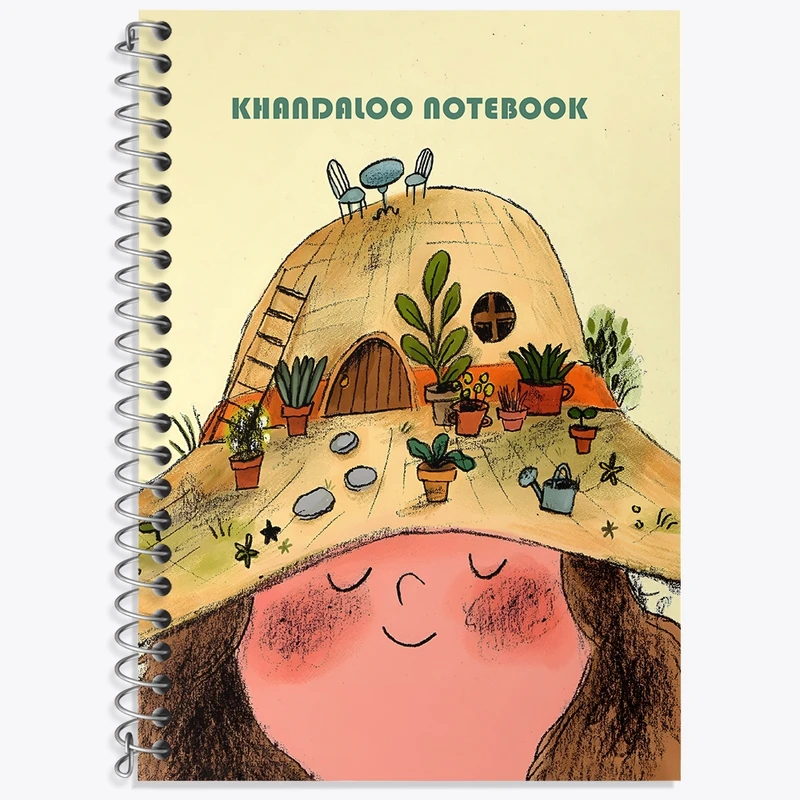 دفتر لغت 50 برگ خندالو طرح دختر باغبان کد N6279