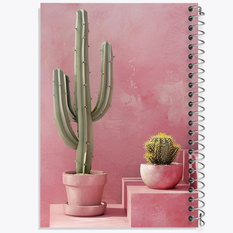 دفتر شطرنجی 50 برگ خندالو طرح کاکتوس کد F3839