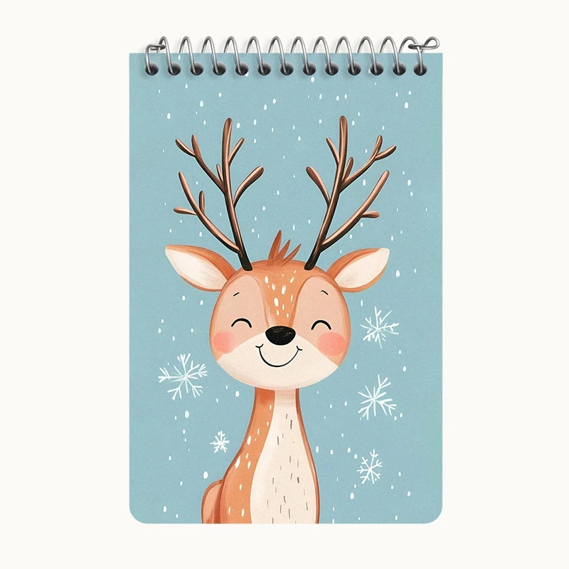 دفتر یادداشت 50 برگ خندالو طرح آهوی بامزه کد F8362