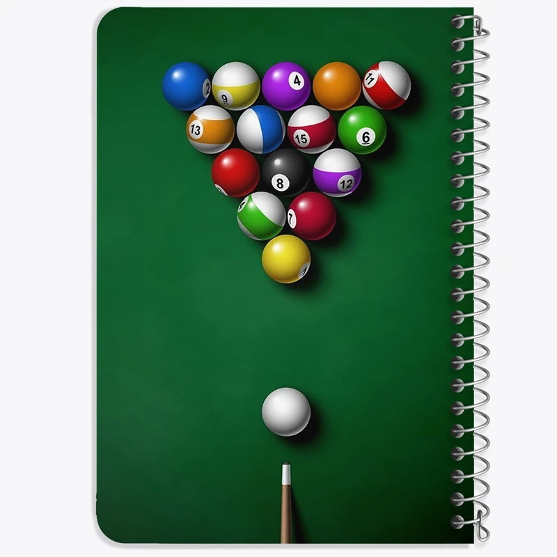 دفتر یادداشت 50 برگ خندالو طرح بیلیارد Billiard کد 28108