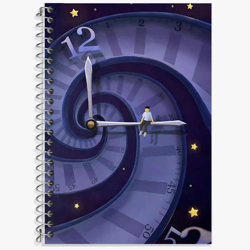 دفتر لغت 50 برگ خندالو طرح زمان کد F10625