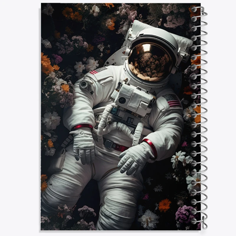 دفتر مشق 50 برگ خندالو طرح فضانورد کد F3937