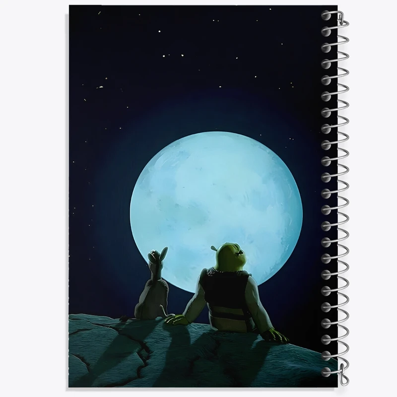 دفتر طراحی 50 برگ خندالو طرح شرک (Shrek) کد N7267