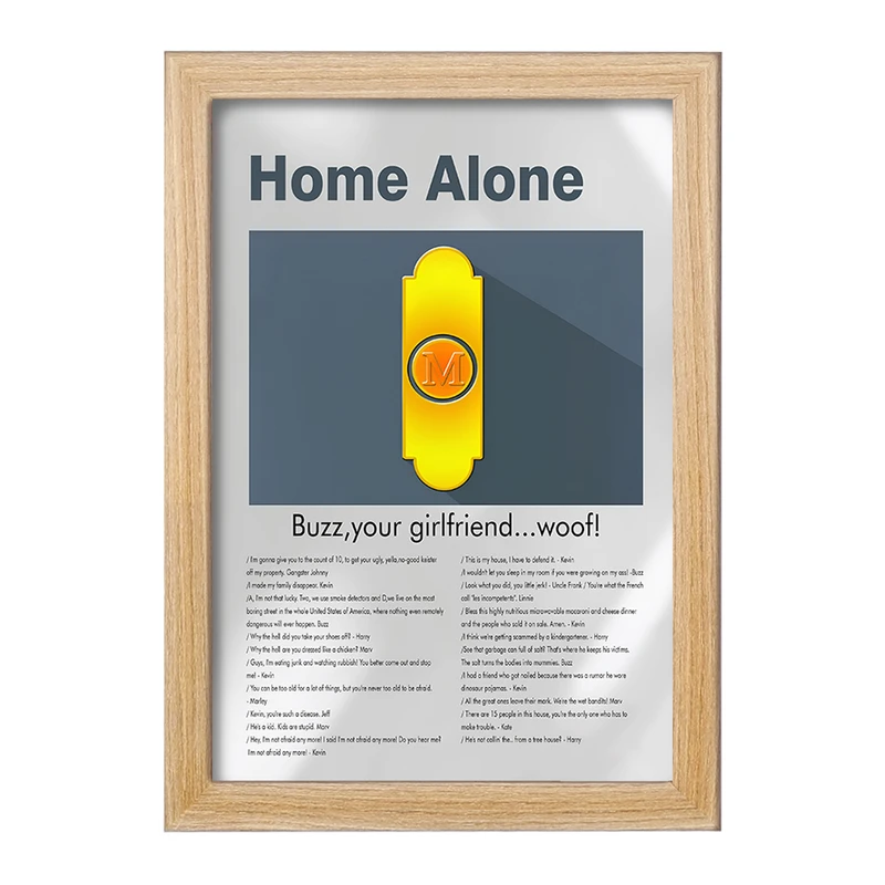 تابلو خندالو طرح تنها در خانه (Home Alone) کد F13848