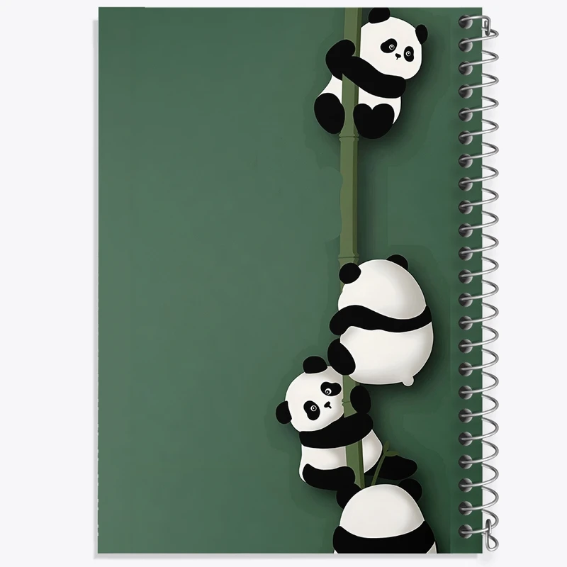 دفتر طراحی 50 برگ خندالو طرح پاندا کیوت کد N4111