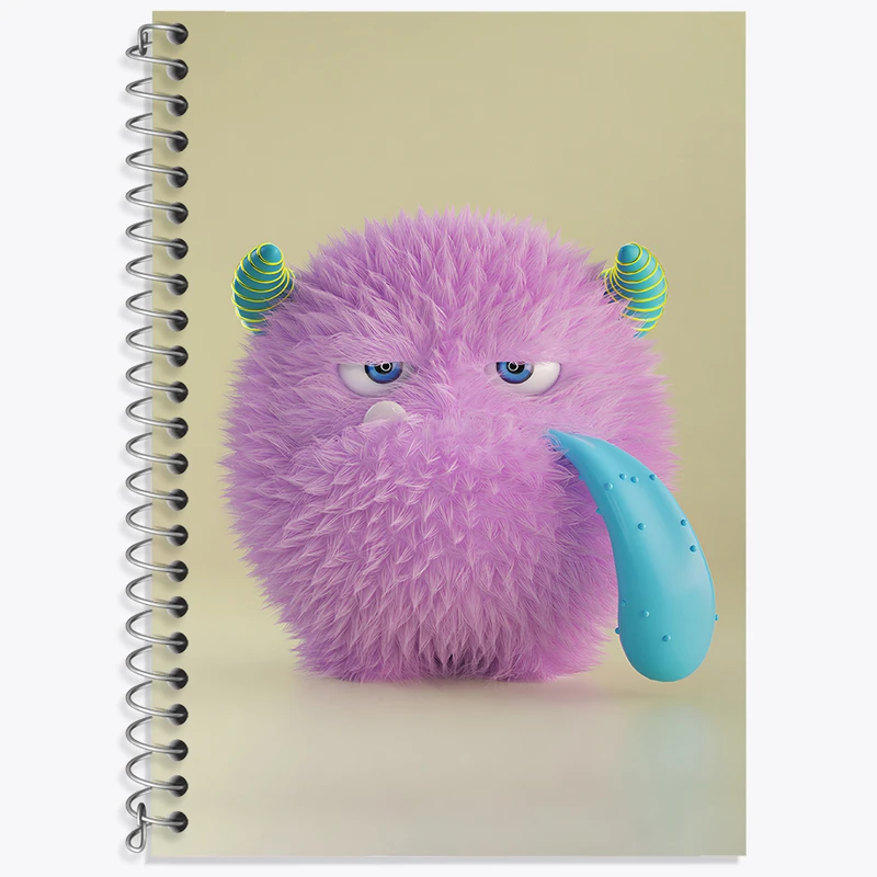 دفتر نت موسیقی 50 برگ خندالو طرح هیولای بامزه کد F3342