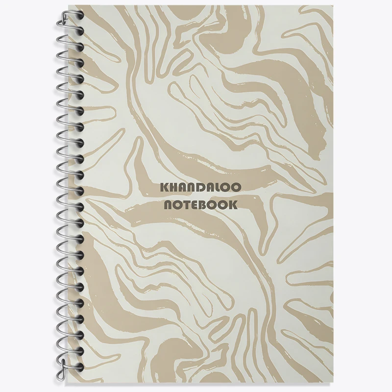 دفتر زبان 50 برگ خندالو مدل دو خط طرح مدرن کد N8582