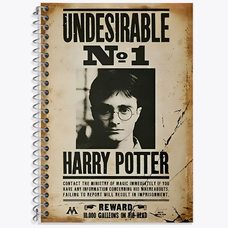 دفتر لغت 50 برگ خندالو طرح هری پاتر (Harry Potter) کد F8656