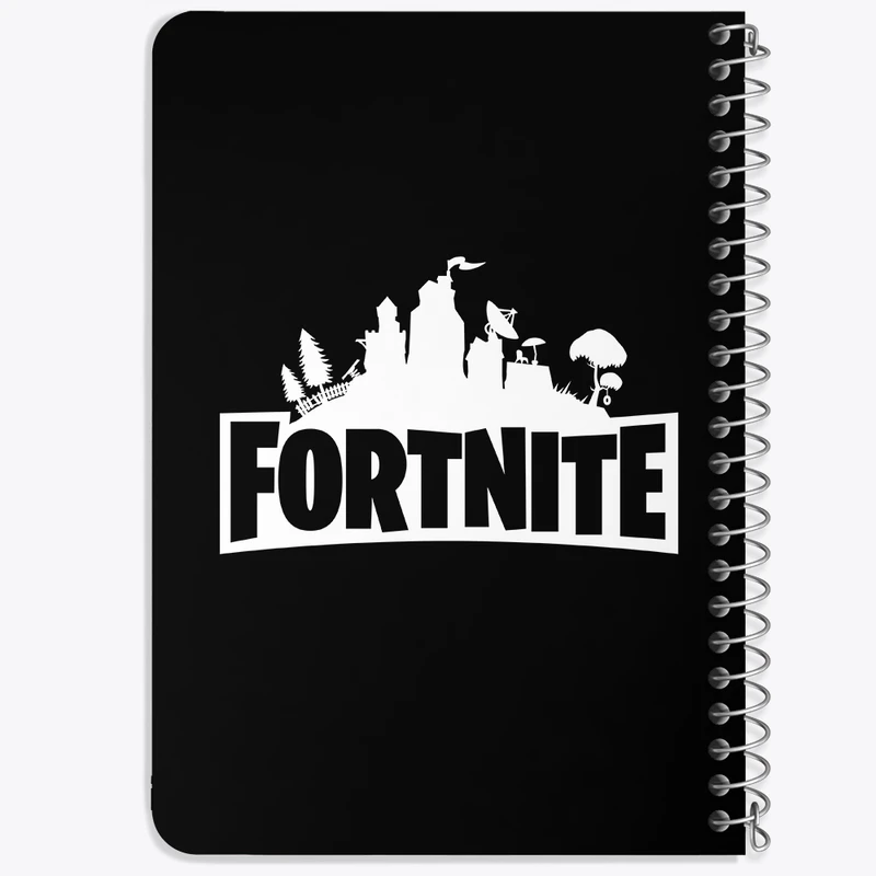 دفتر یادداشت 50 برگ خندالو طرح بازی فورتنایت Fortnite کد 26294