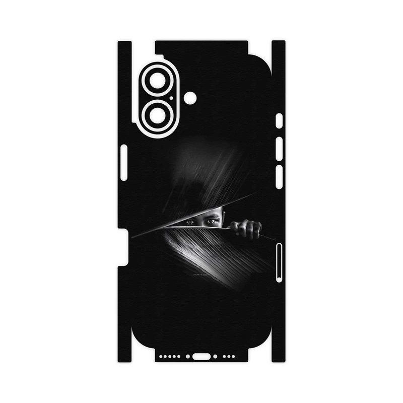 برچسب پوششی ماهوت مدل Black Portrait-FullSkin مناسب برای گوشی موبایل اپل iPhone 17