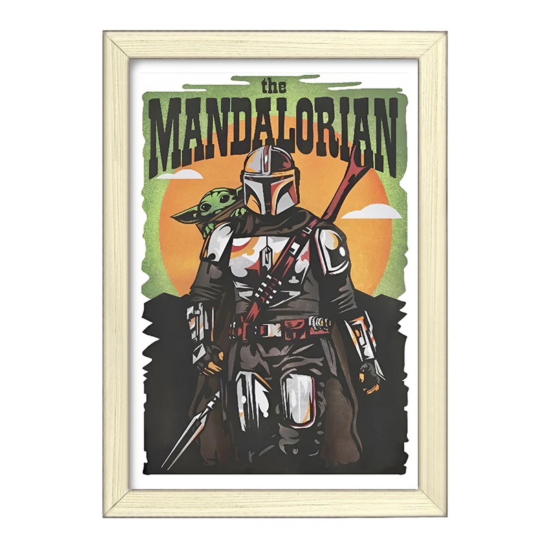 تابلو خندالو طرح مندلورین (The Mandalorian) کد F13747