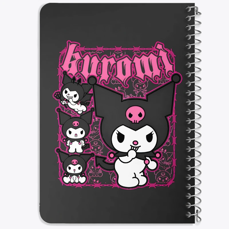 دفتر یادداشت 50 برگ خندالو طرح کرومی (Kuromi) کد N8239