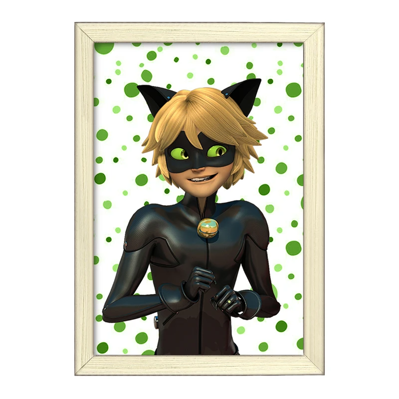 تابلو خندالو طرح پسر گربه ای  کد 3466