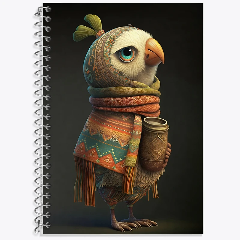 دفتر زبان 50 برگ خندالو مدل سه خط طرح عقاب کد F10734