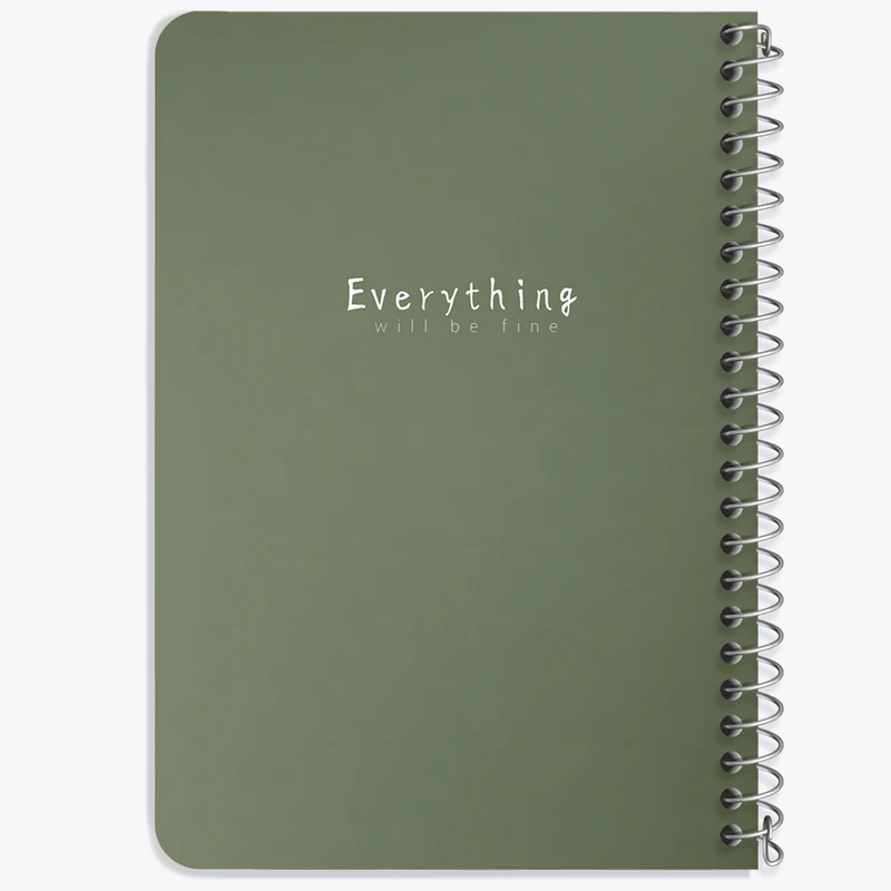 دفتر یادداشت 50 برگ خندالو طرح Everything Will Be Fine کد F1108
