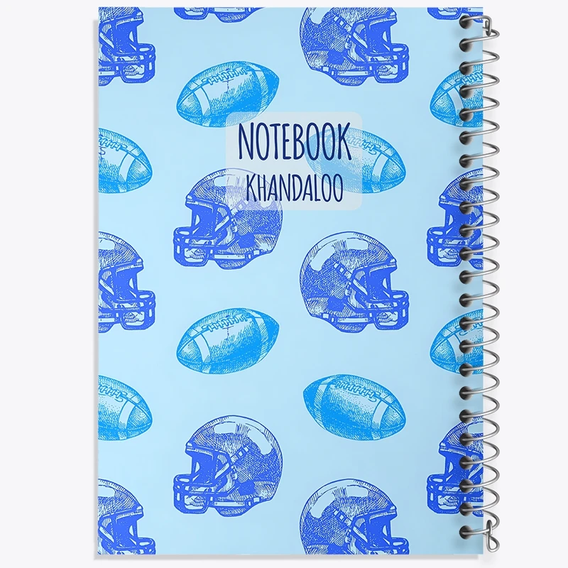 دفتر شطرنجی 50 برگ خندالو طرح پترن ورزشی کد N7640