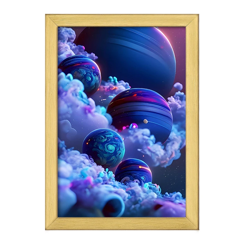 تابلو خندالو طرح کهکشان (galaxy) کد F6450