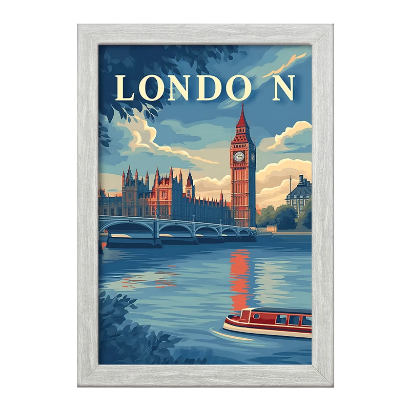 تابلو خندالو طرح لندن (London) کد F4940