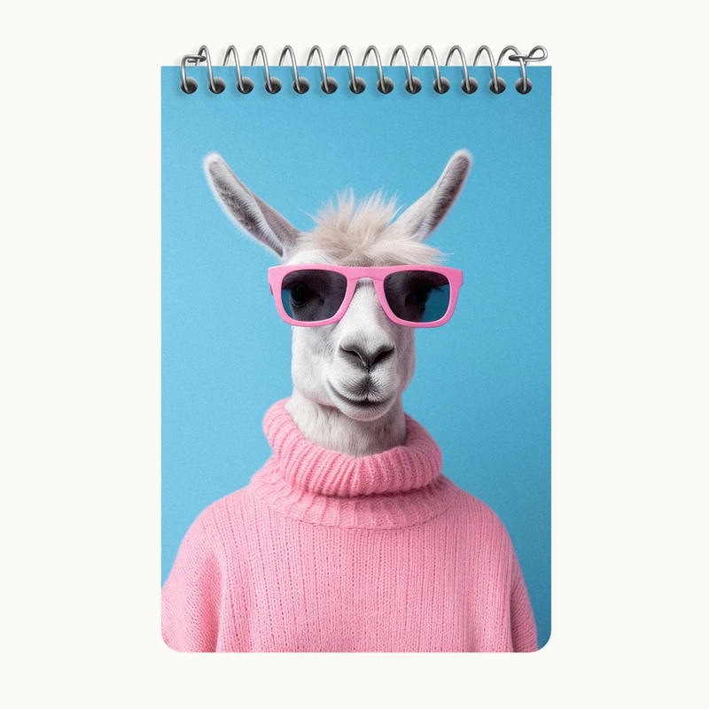 دفتر یادداشت 50 برگ خندالو طرح گوسفند بامزه کد F3229