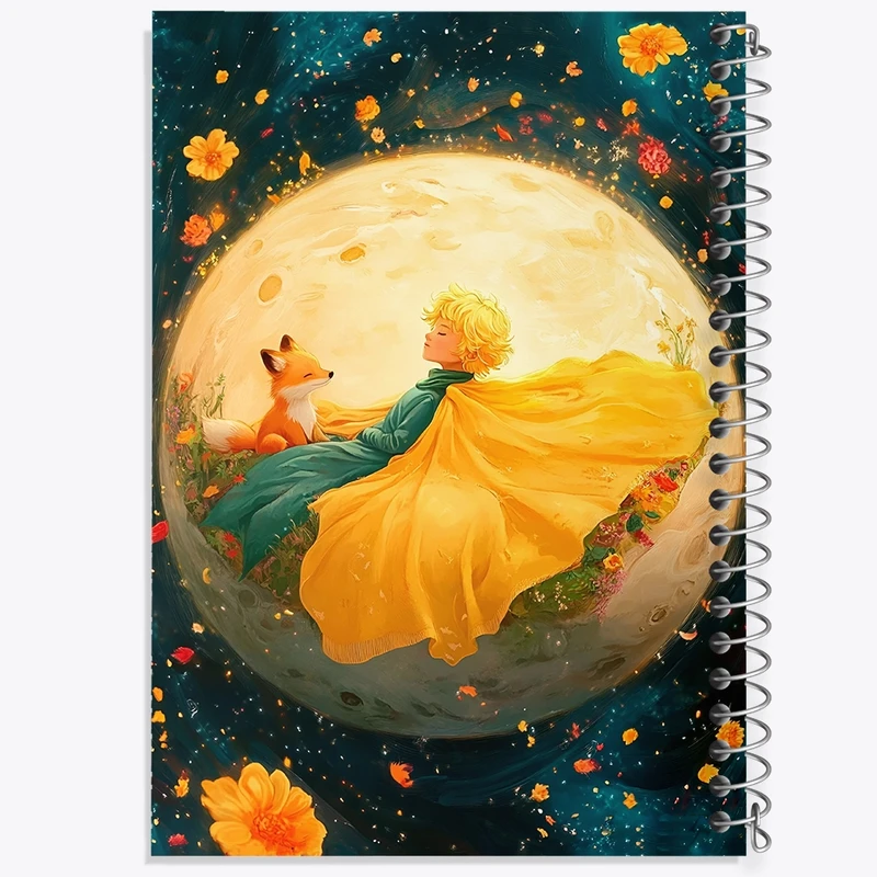 دفتر طراحی 50 برگ خندالو طرح شازده کوچولو کد F8880