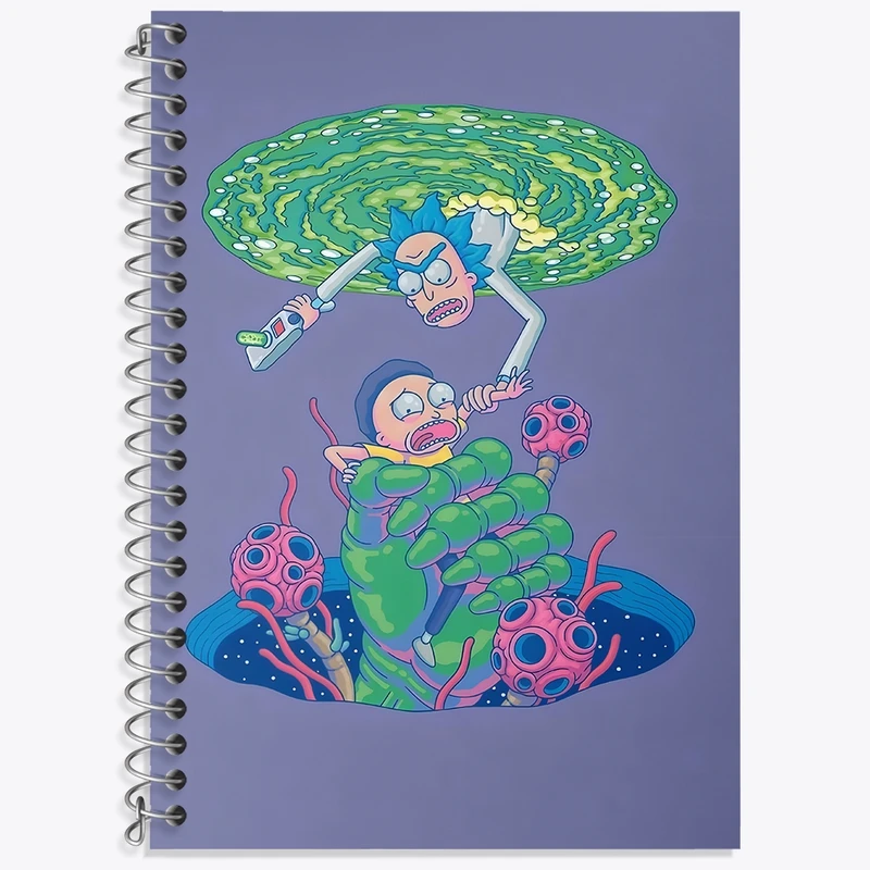 دفتر لغت 50 برگ خندالو طرح ریک و مورتی (Rick and Morty) کد F4017