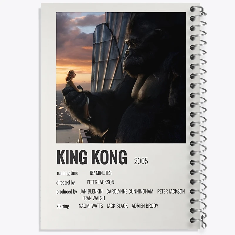 دفتر ژورنال نویسی 50 برگ خندالو مدل نقطه ای طرح کینگ کونگ (King Kong) کد F13308