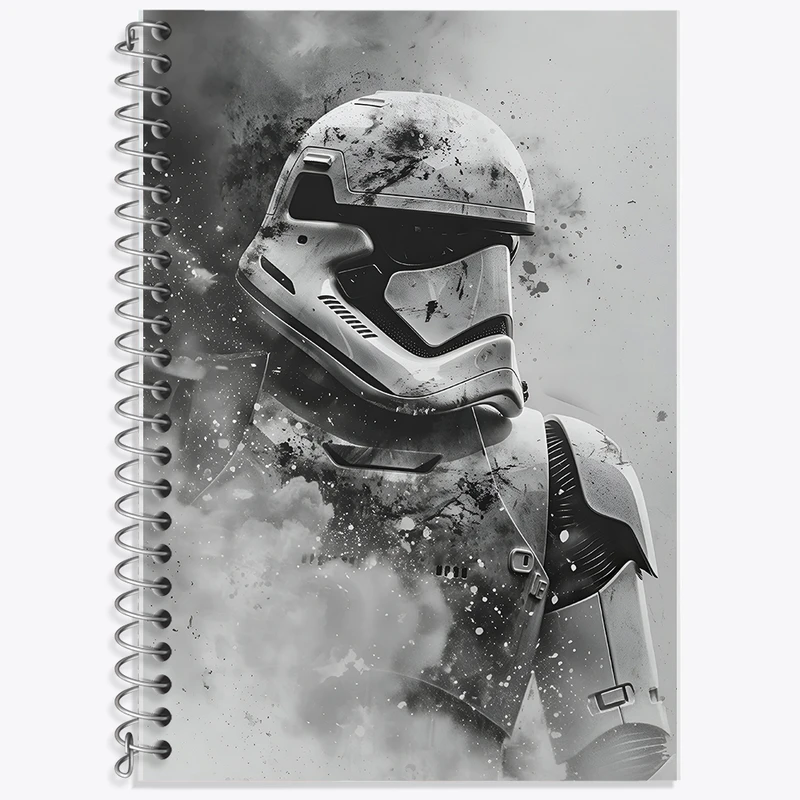 دفتر زبان دوخط 50 برگ خندالو طرح جنگ ستارگان (Star Wars) کد F10758