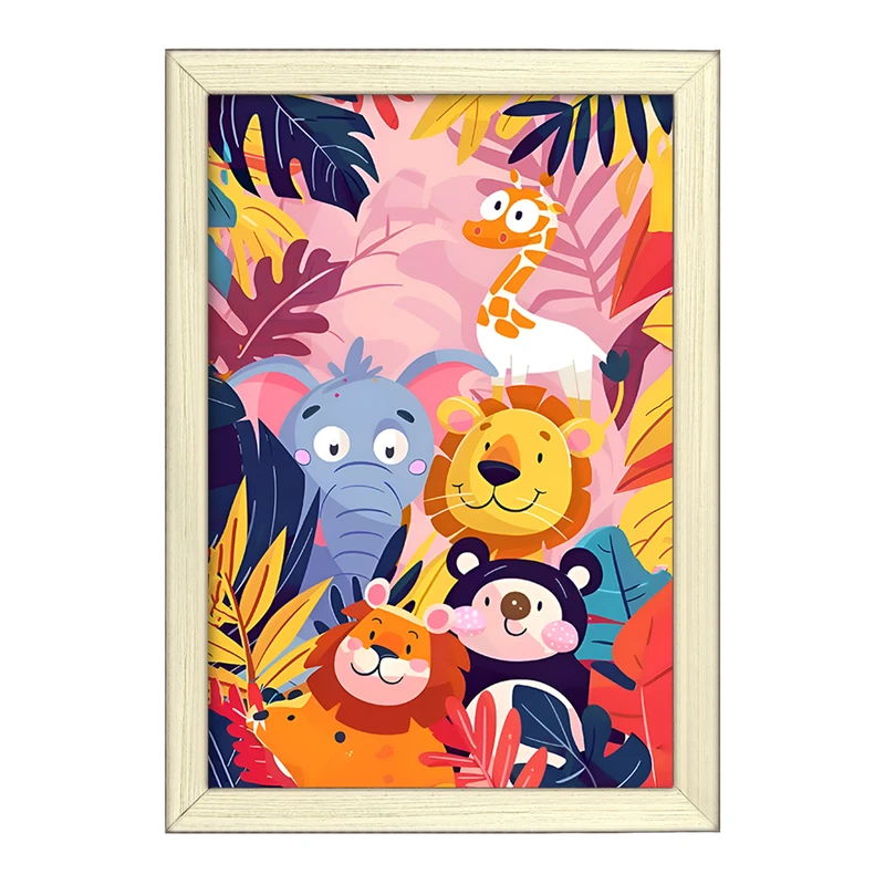 تابلو خندالو طرح حیوانات بامزه کد F12861