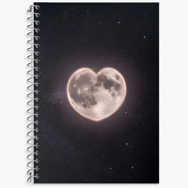 دفتر نت موسیقی 50 برگ خندالو طرح ماه (Moon) کد F9470