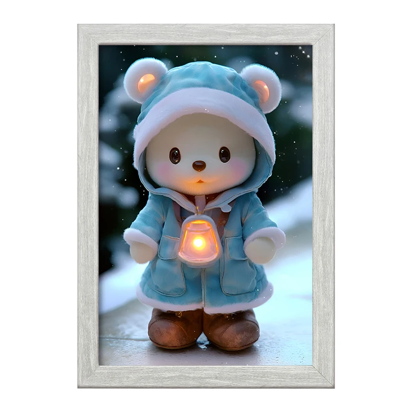 تابلو خندالو طرح خرس بانمک کد F7824