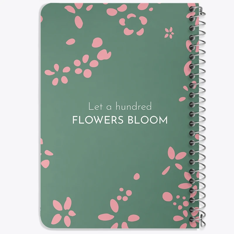 دفتر یادداشت 50 برگ خندالو طرح Let A Hundred Flowers Bloom کد N6905