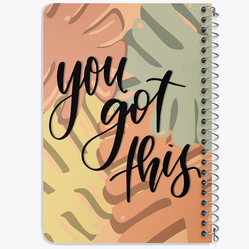 دفتر یادداشت 50 برگ خندالو طرح You Got This کد F676