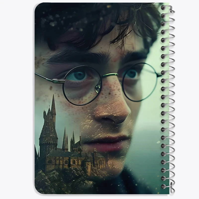 دفتر یادداشت 50 برگ خندالو طرح هری پاتر (Harry Potter) کد F14188