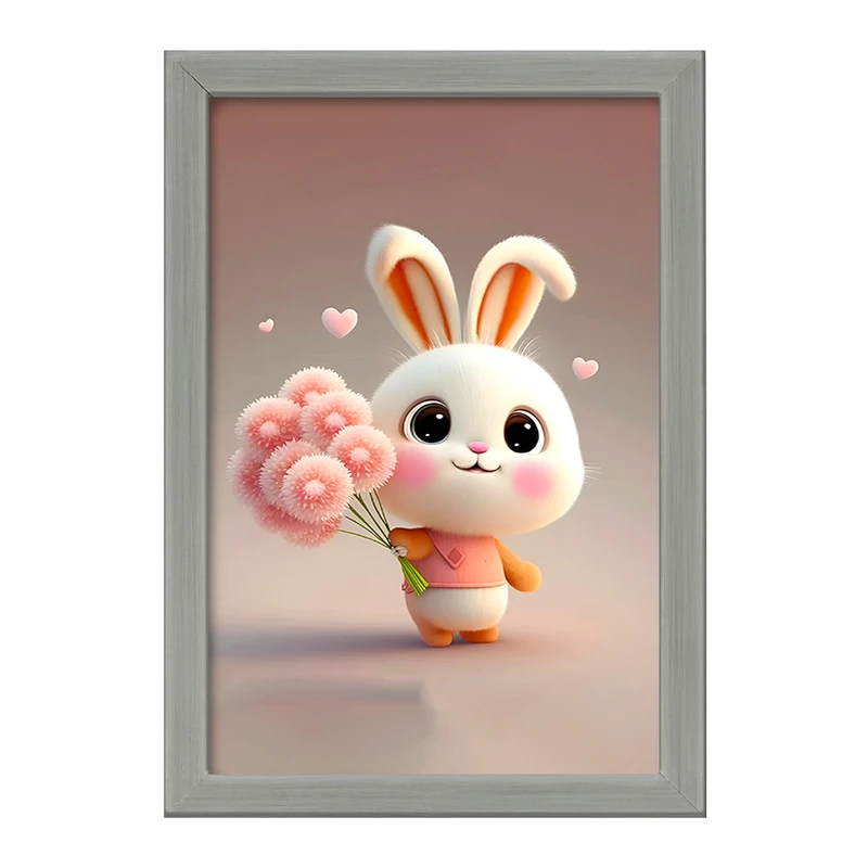 تابلو خندالو طرح خرگوش بامزه کد F5727