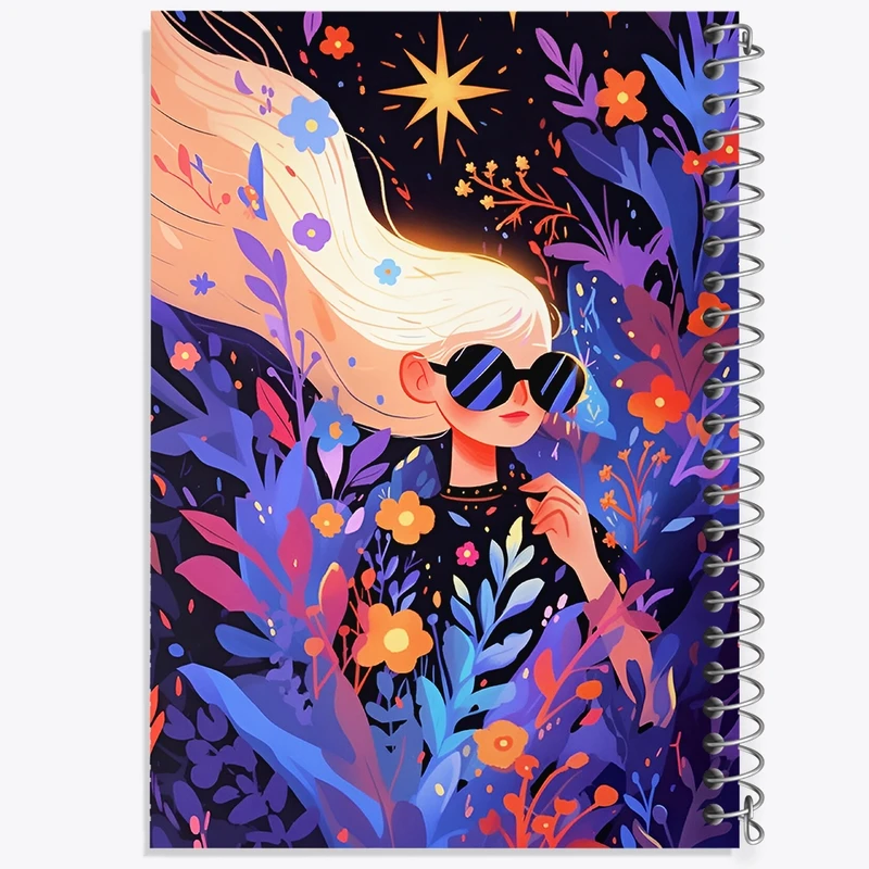 دفتر شطرنجی 50 برگ خندالو طرح دخترانه کد F4781