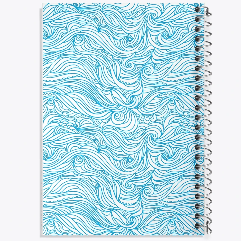 دفتر طراحی 50 برگ خندالو طرح موج کد N799