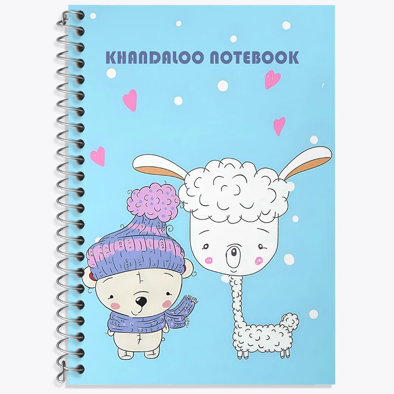 دفتر لغت 50 برگ خندالو طرح لاما و خرس کد N6222