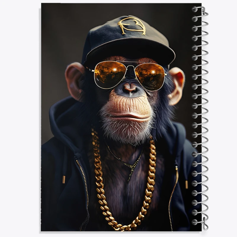 دفتر مشق 100 برگ خندالو طرح میمون بامزه کد F3382