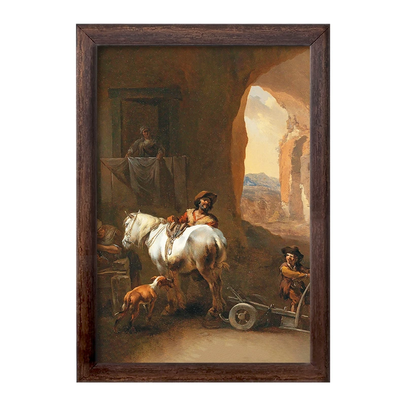 تابلو خندالو طرح نقاشی داخلی پایدار اثر نیکلاس پیترز برچم کد F12323