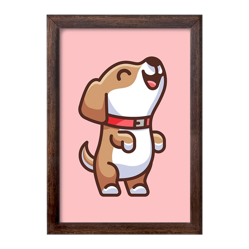 تابلو خندالو طرح حیوانات بامزه سگ کد 28389