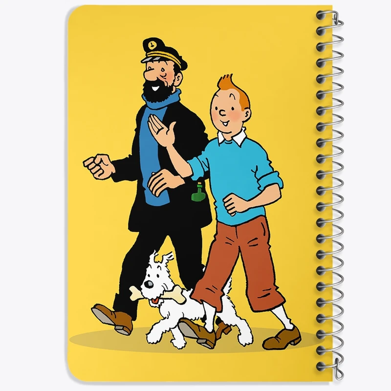 دفتر یادداشت 50 برگ خندالو طرح تن تن (Tintin) کد 38211