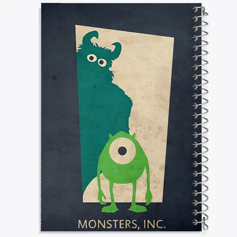 دفتر طراحی 50 برگ خندالو طرح کارخانه هیولاها کد F8822