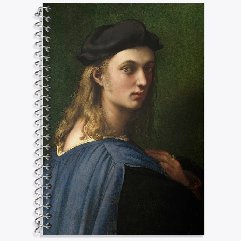 دفتر زبان 50 برگ خندالو مدل سه خط طرح نقاشی بیندو آلتوویتی اثر رافائل کد F12325