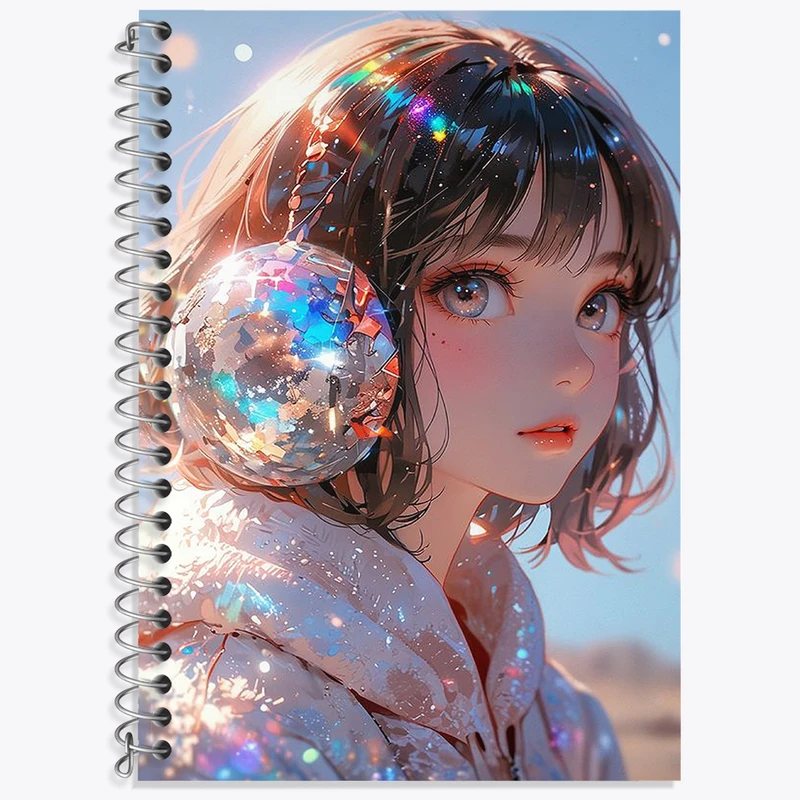 دفتر زبان دوخط 50 برگ خندالو طرح دخترانه کد F2963