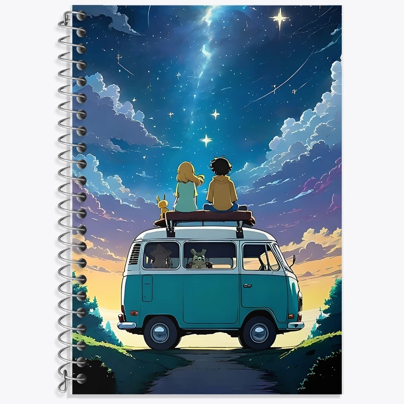 دفتر لغت 50 برگ خندالو طرح کمپر کد F11073