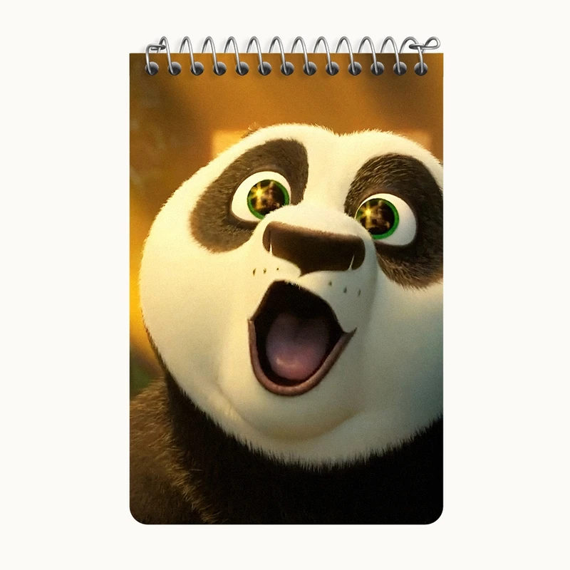 دفتر یادداشت 50 برگ خندالو طرح پاندا کونگ فو کار کد F10348