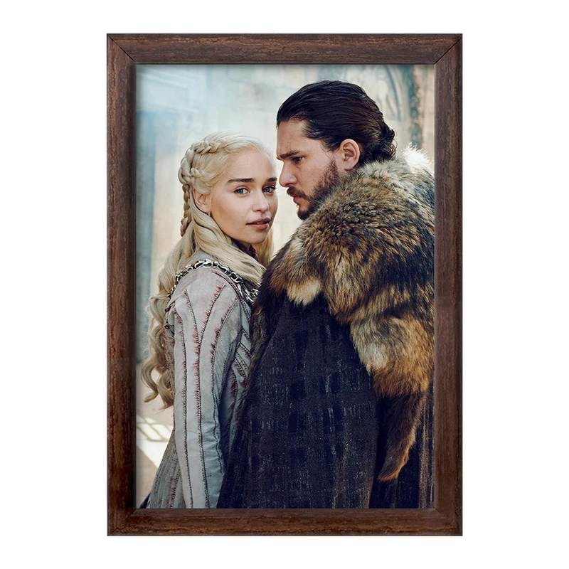 تابلو خندالو طرح دنریس تارگرین و جان اسنو گیم اف ترونز Game of Thrones  کد 2669