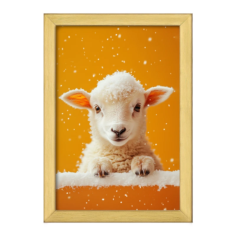 تابلو خندالو طرح گوسفند کد F10037