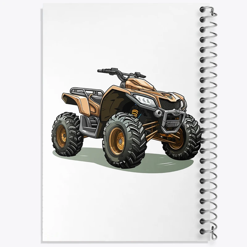 دفتر طراحی 50 برگ خندالو طرح موتور چهار چرخ کد 37089